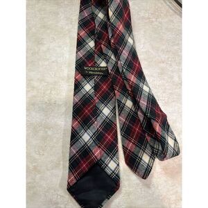 Vintage Woolcrofter by‎ Wembley Wool Blend Red Green Tartan Plaid Mens Neck Tie